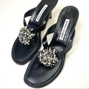 Manolo Blahnik AFRISEA Thong Sandals